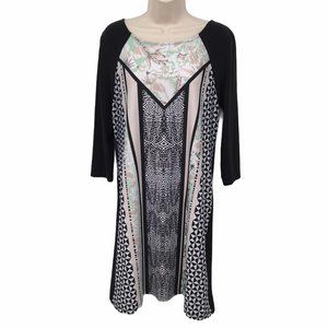 JBS Geometric Print Shift Dress 8